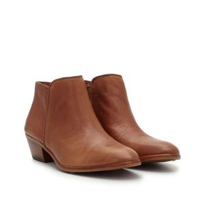 Sam Edelman Petty Bootie in Deep Saddle Leather